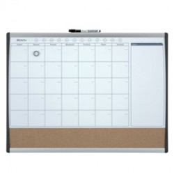 Organizer magnetico con calendario mensile - 58,5 x 43 cm - Nobo