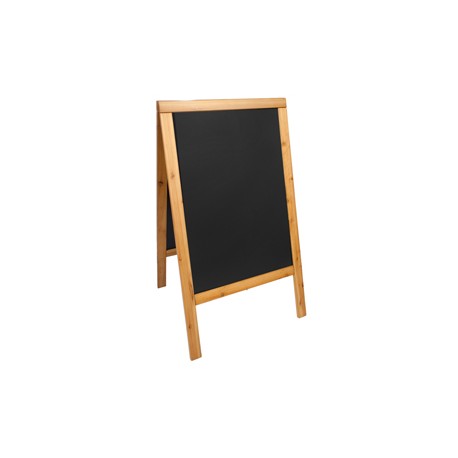 Lavagna Sandwich - cavalletto Teak - 69 x 125 cm - Securit