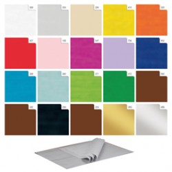 Carta velina - 50 x 70 cm - 24 gr - argento - Rex Sadoch - busta 24 fogli