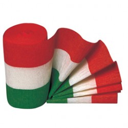 Carta crespa Tricolore - 10 cm x10 mt - Rex Sadoch - conf. 3 rotoli