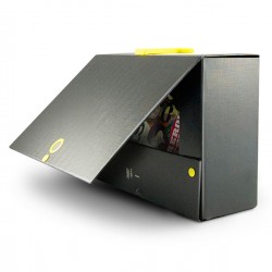 Scatola archivio Big Next - dorso 20 cm - 25x35 cm - nero/giallo - Sei Rota