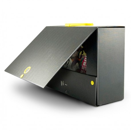 Scatola archivio Big Next - dorso 20 cm - 25 x 35 cm - nero/rosso - Sei Rota