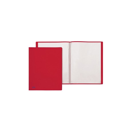 Portalistini Sviluppo - liscio - PP - 22 x 30 cm - 60 buste - rosso - Favorit