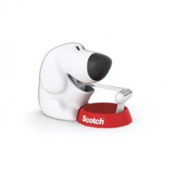 Dispenser Fido - 1 rotolo Scotch Magic™ 810 1,9 cm x 7,5 m incluso - bianco/nero - Scotch