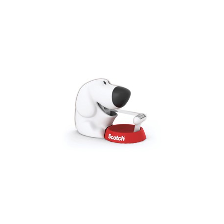 Dispenser Fido - per nastri 33 m - 1 rotolo Scotch Magic 810 incluso - bianco/nero - Scotch