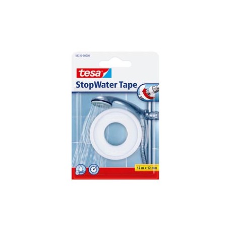 Nastro StopWater per riparazioni - Teflon - 1,2 cm x 12 m - bianco - Tesa