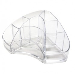 Portapenne Multipot Classic - 14 x 20 x 9 cm - trasparente - Arda