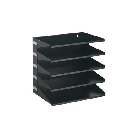 Portadocumenti Sorter Rack - 33 x 36 x 25 cm - 5 scomparti - nero - Durable