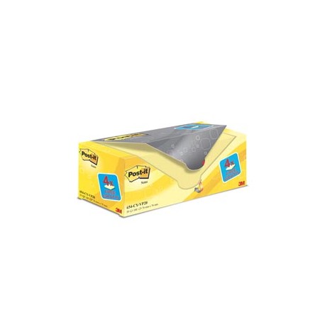 Blocco foglietti Post it® - 654CY-VP20 - 76 x 76 mm - 72 gr - giallo Canary™ - Post it® - conf. 20 blocchi