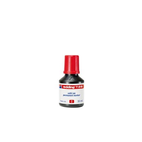 Ricarica Inchiostro marcatore permanente T25 - 30ml - rosso - Edding