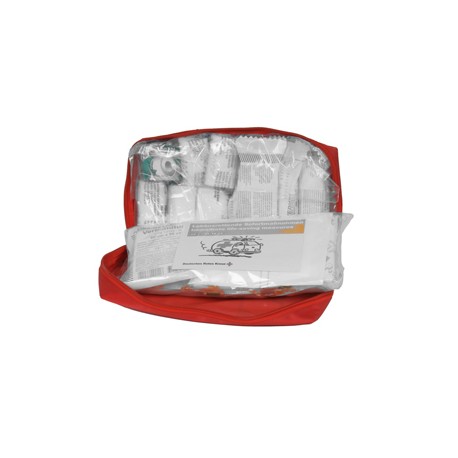 Astuccio di pronto soccorso per auto Soft Bag DIN 13164 2022 - 21,5 x 15 x 8,5 cm - rosso - PVS