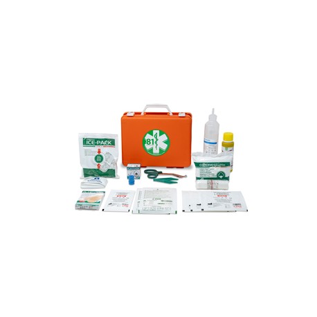 Valigetta di pronto soccorso Medic 1 - 25x19x9 cm - fino a 2 persone - arancio - PVS