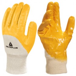 Guanti da lavoro pesante NI015 - nitrile leggero - taglia 09 - giallo - Deltaplus