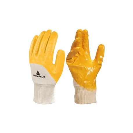 Guanti da lavoro pesante NI015 - nitrile leggero - taglia 09 - giallo - Deltaplus