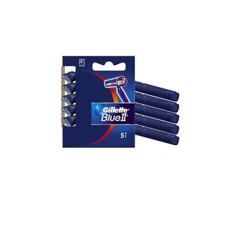 Gillette Blue II Standard - Gillette - kit 5 rasoi 2 lame usa & getta