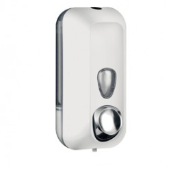 Dispenser per sapone liquido EColored - 10,2 x 9 x 21,6 cm - capacità 0,55 L - adamello white - Mar Plast