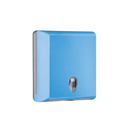 Dispenser asciugamani piegati Soft Touch - 29x10,5x30,5 cm - azzurro - Mar Plast