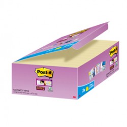 VALUE PACK 21+3 BLOCCO 90fg Post-it®Super Sticky Giallo Canary™ 47.6x47.6mm