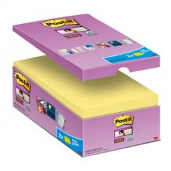 VALUE PACK 14+2 BLOCCO 90fg Post-it®Super Sticky Giallo Canary™ 76x127mm