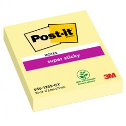 Blocco foglietti Super Sticky - 656-12SS-CY-EU - 47,6 x 76 mm - giallo Canary™ - 90 fogli - Post it®