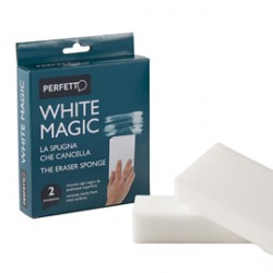 Spugna cancella macchie White Magic - 12 x 2,5 x 6 cm - Perfetto - conf. 2 pezzi