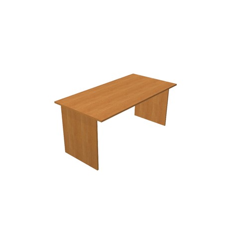 Scrivania Easy - lineare - 160 x 80 x 72,9 cm - noce chiaro