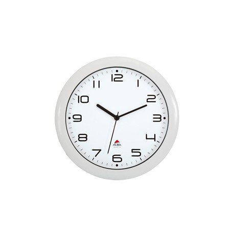 Orologio da parete Hornew - diametro 30 cm - bianco - Alba