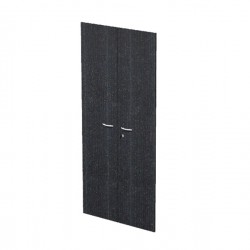 Coppia ante Easy - per mobile alto - 80 x 175 cm - spessore 18 mm - melaminico - nero venato - Artexport