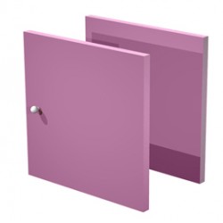 Coppia ante Rainbow - 32,2x32,1 cm - per libreria - viola - Artexport