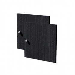 Coppia ante Rainbow - 32,2x32,1 cm - per libreria - nero venato - Artexport