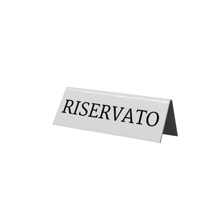 Targhetta RISERVATO per tavoli - Securit - set 5 pezzi