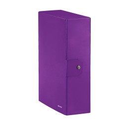 Scatola progetto WOW - dorso 10 cm - viola metallizzato - Leitz