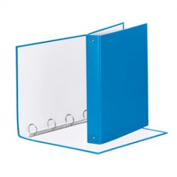 Raccoglitore Meeting - 22 x 30 cm - 4 anelli tondi 30 mm - dorso 4 cm - PP - blu vivida - Esselte