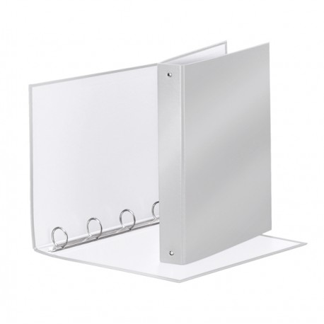 Raccoglitore Meeting - 22 x 30 cm - 4 anelli tondi 30 mm - dorso 4 cm - PP - grigio metallizzato - Esselte