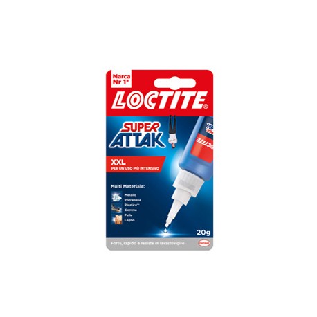 Colla Super Attak XXL - 20 gr - trasparente - Loctite