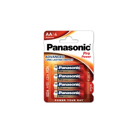 Pila stilo AA - 1,5V - ProPower - LR6 - Panasonic - blister 4 pezzi