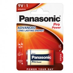 Pila Transistor ProPower 6R61 - 9V - Panasonic - blister 1 pezzo