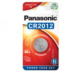Micropila CR2012 - 3V - a pastiglia - litio - Panasonic - blister 1 pezzo
