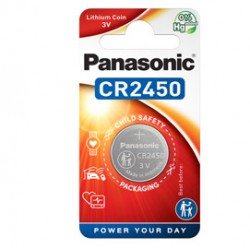 Micropila CR2450 - litio - Panasonic - blister 1 pezzo