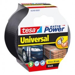 Nastro adesivo Extra Power Universal - 50 mm x 10 m - tela plastificata - nero - Tesa