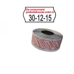 Printex - pack 10 rotoli Rotolo da 1000 etichette a onda per Printex Smart 8/2612 - DA CONSUMARSI… - 26x12 mm - adesivo 