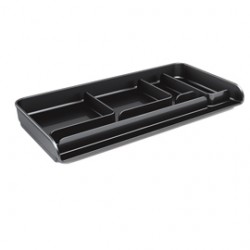 Vaschetta portacancelleria Mydesk - 26,1 x 12,5 x 2,8 cm - nero - Arda