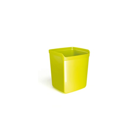 Bicchiere portapenne Mydesk - 8,7x7,4x10 cm - verde - Arda