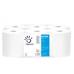 Asciugamani in rotolo Centrefeed - Maxi - 197 mm x 137 mt - diametro 19,3 cm - 2 veli - 18 gr - goffratura micro - bianc