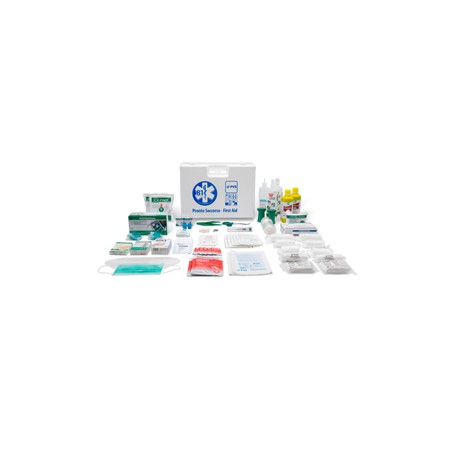 Valigetta di pronto soccorso Multisan - 44,3x33,8x14,7 cm - HACCP - oltre 3 persone - bianco - PVS