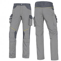 Pantalone da lavoro Mach 2 Corporate - twill/poliestere/cotone - taglia XL - grigio chiaro/grigio scuro - Deltaplus