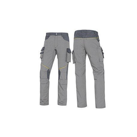 Pantalone da lavoro Mach 2 Corporate - twill/poliestere/cotone - taglia XL - grigio chiaro/grigio scuro - Deltaplus