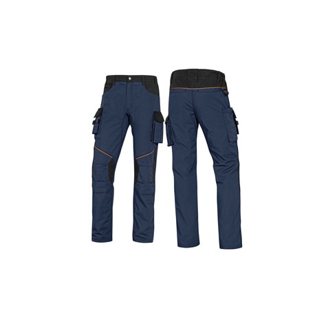 Pantalone da lavoro Mach 2 Corporate - twill/poliestere/cotone - taglia XL - blu/nero - Deltaplus