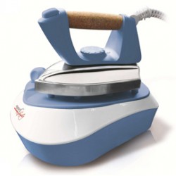 Ferro da stiro Pratica - a caldaia - 23x15x32 cm - 2000 W - 220/240 V -  bianco/azzurro - Melchioni family