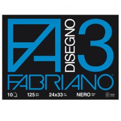 ALBUM 3 NERO (240X330MM) FG 10 125GR FABRIANO